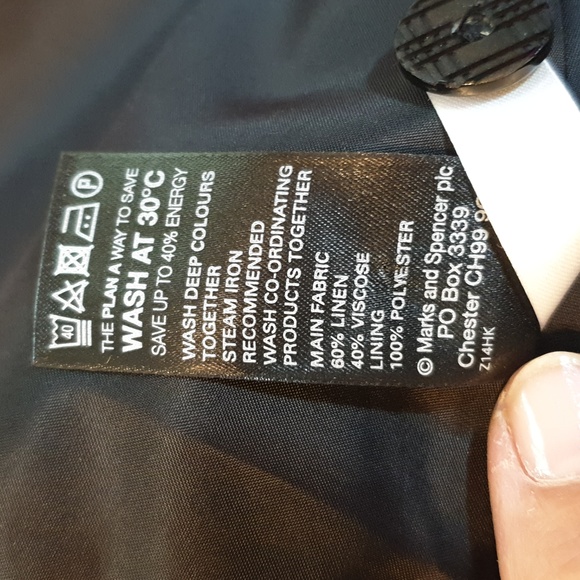 AS NEW - M&S size 10 linen viscose mix perfect summer office mix - fully lined - Picture 6 of 10